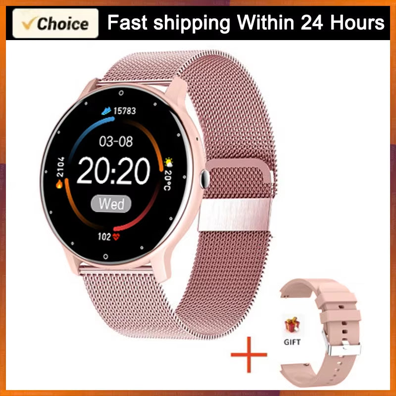 LIGE 2025, Smart Uhr Frauen Männer Dame Geschenk Sport Fitness Uhren Herz Rate Monitor Wasserdichte Smartwatch Für Xiaomi Android IOS