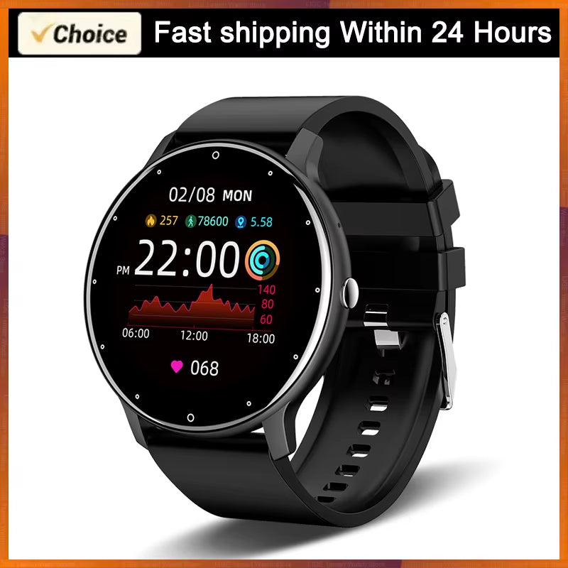 LIGE 2025, Smart Uhr Frauen Männer Dame Geschenk Sport Fitness Uhren Herz Rate Monitor Wasserdichte Smartwatch Für Xiaomi Android IOS
