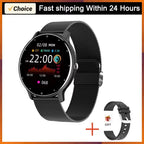 LIGE 2025, Smart Uhr Frauen Männer Dame Geschenk Sport Fitness Uhren Herz Rate Monitor Wasserdichte Smartwatch Für Xiaomi Android IOS
